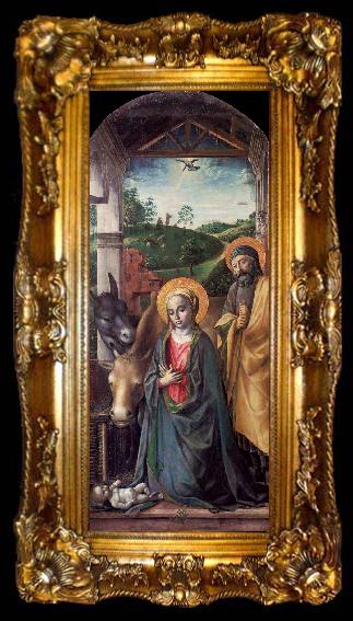 framed  Vincenzo Foppa Adoration of the Christ Child, ta009-2